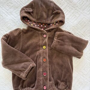 Gymboree Brown Kids Jacket with Colorful Buttons